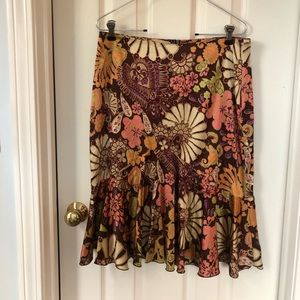 Silk Trina Turk Skirt